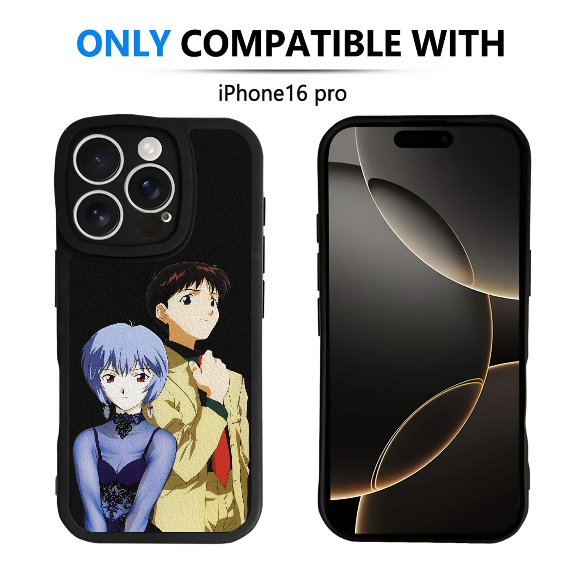 （画像用） EVA 新世紀エヴァンゲリオン 【iPhone 16シリーズ対応】シリコンスマホケース（レザー調） 材質：シリコン